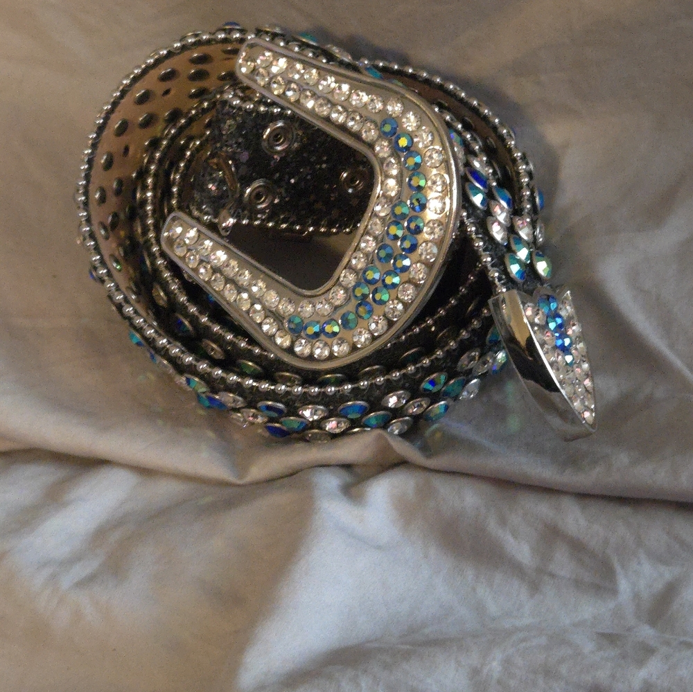 Hip hop studed belt
